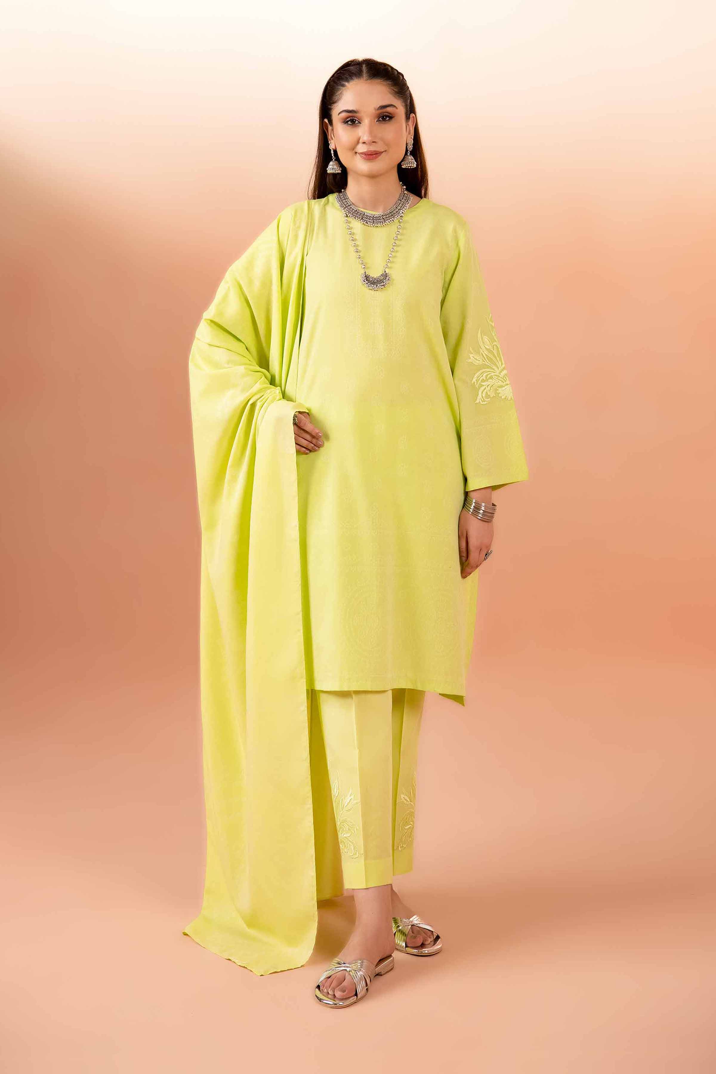 Nishat Linen 3 Piece Jacquard Embroidered Suit 42401027 Freedom To Buy