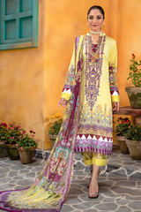 Jahanara J16-02 Canary Yellow Summer Lawn Vol VI 2022