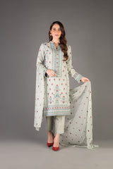 Bareeze Kaya Range Ch3323 Grey Dress