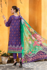 Jahanara J16-09 Indigo Summer Lawn Vol VI 2022