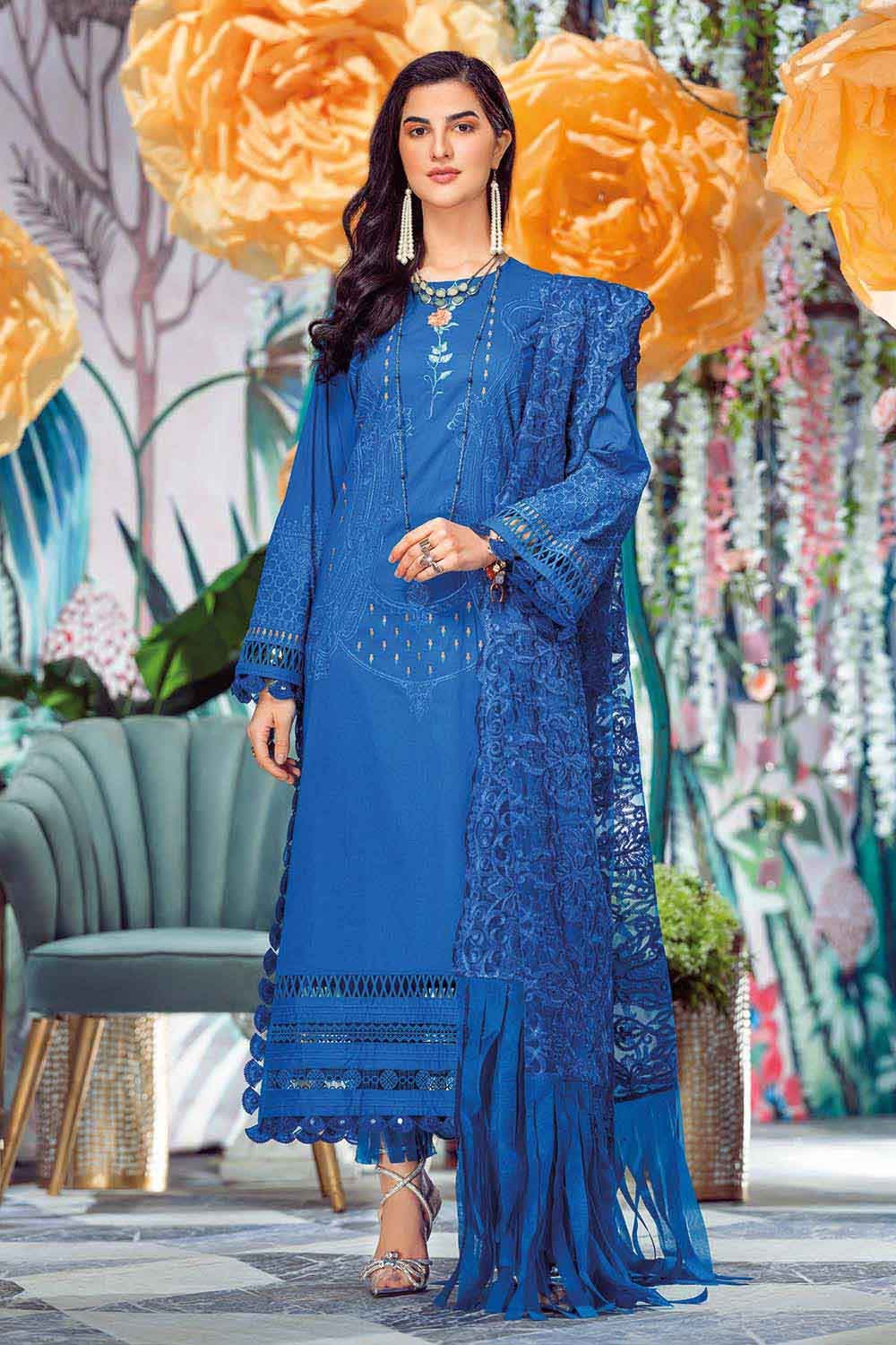 Gul Ahmed PM-22027 Premium Lawn Embroidered 2022