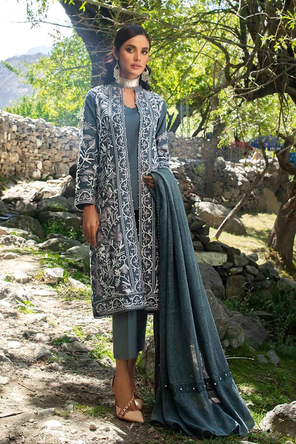 Buy Woollen Pashmina Unstitched Winter Women Suits Online – Stilento