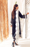 Alzohaib B&WECS-22-05A Black White Embroidered Chikankari Series 2022