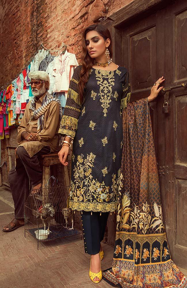 Al Zohaib RNE20-06 Rung Embroidered Collection 2020