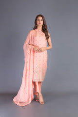 Bareeze Gold Fusion Ch3239 Pink Dress