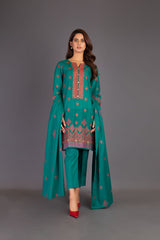 Bareeze Swati Phulkari Bnl1068 Green Dress