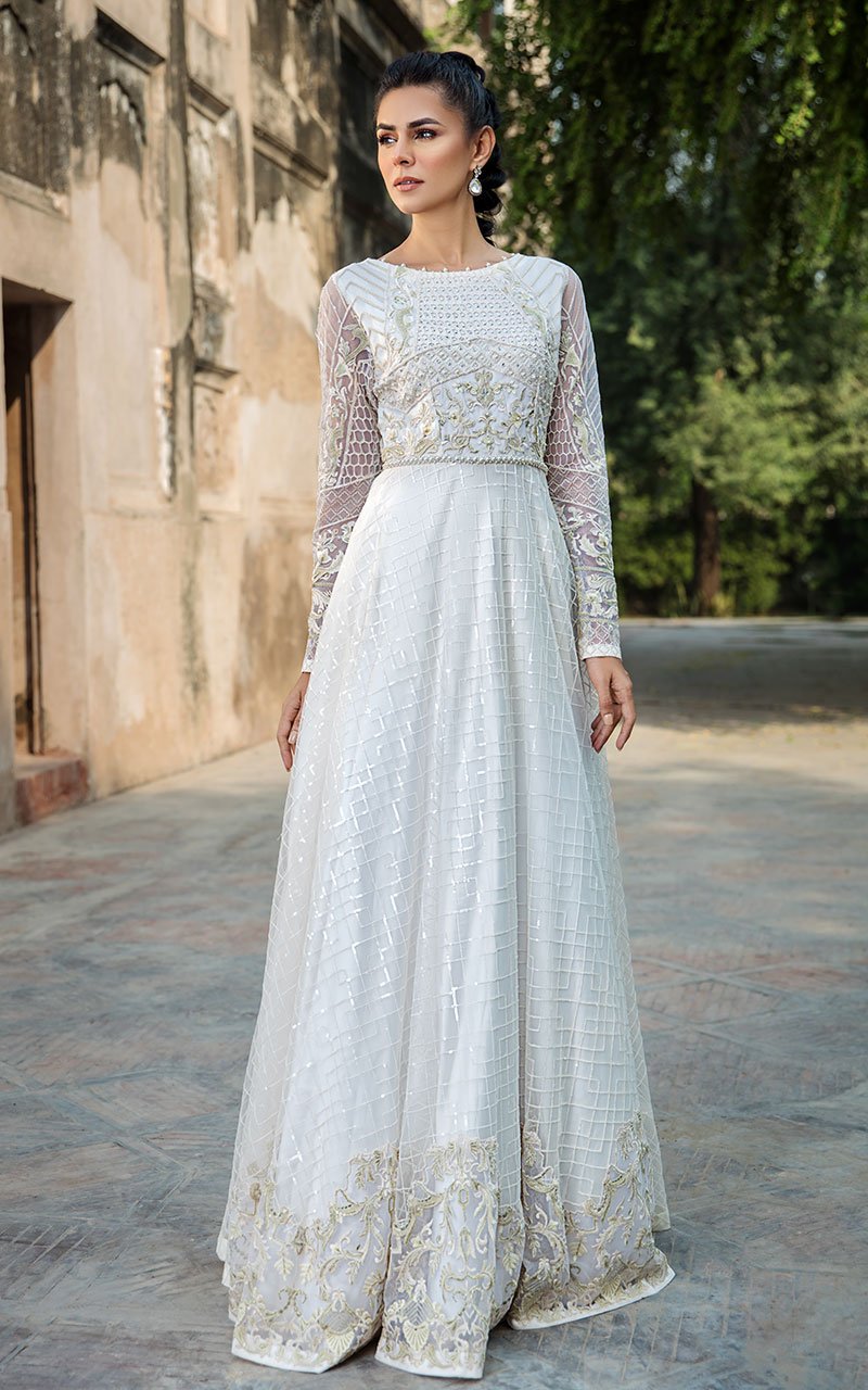 Thred and Motifs Net Embroidered Dress 6726 Noor-E-Seher 2021 Sara Clothes Thred and Motifs Net Embroidered Dress 6726 Noor-E-Seher 2021 Sara Clothes