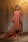 Dhanak DA 2075 Rust Embroidered Kurta With Dupatta Festive Signature & Luxury Statements