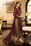 Asim Jofa Burgundy & Maroon, Paper Cotton Jhilmil Collection