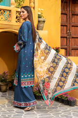 Jahanara J16-11 Midnight Blue Summer Lawn Vol VI 2022