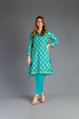 Bareeze Printed Pr960 Green Dress