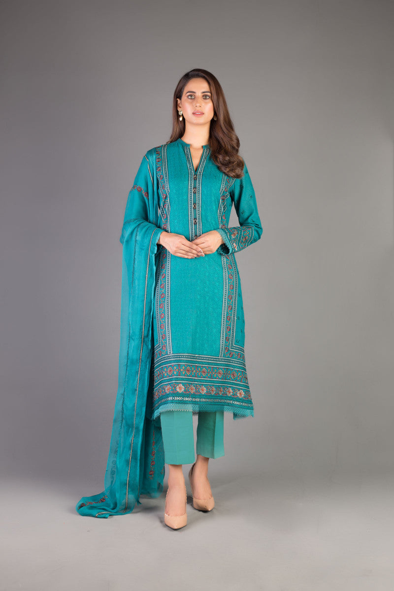 Bareeze Ethnic Fiesta Ch3348 Green Dress Sara Clothes Bareeze Ethnic Fiesta Ch3348 Green Dress Sara Clothes