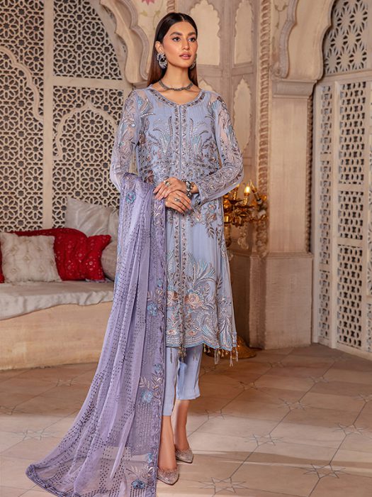 Zebtan Design # 7a Farmaish Chiffon Collection Vol 4 2022