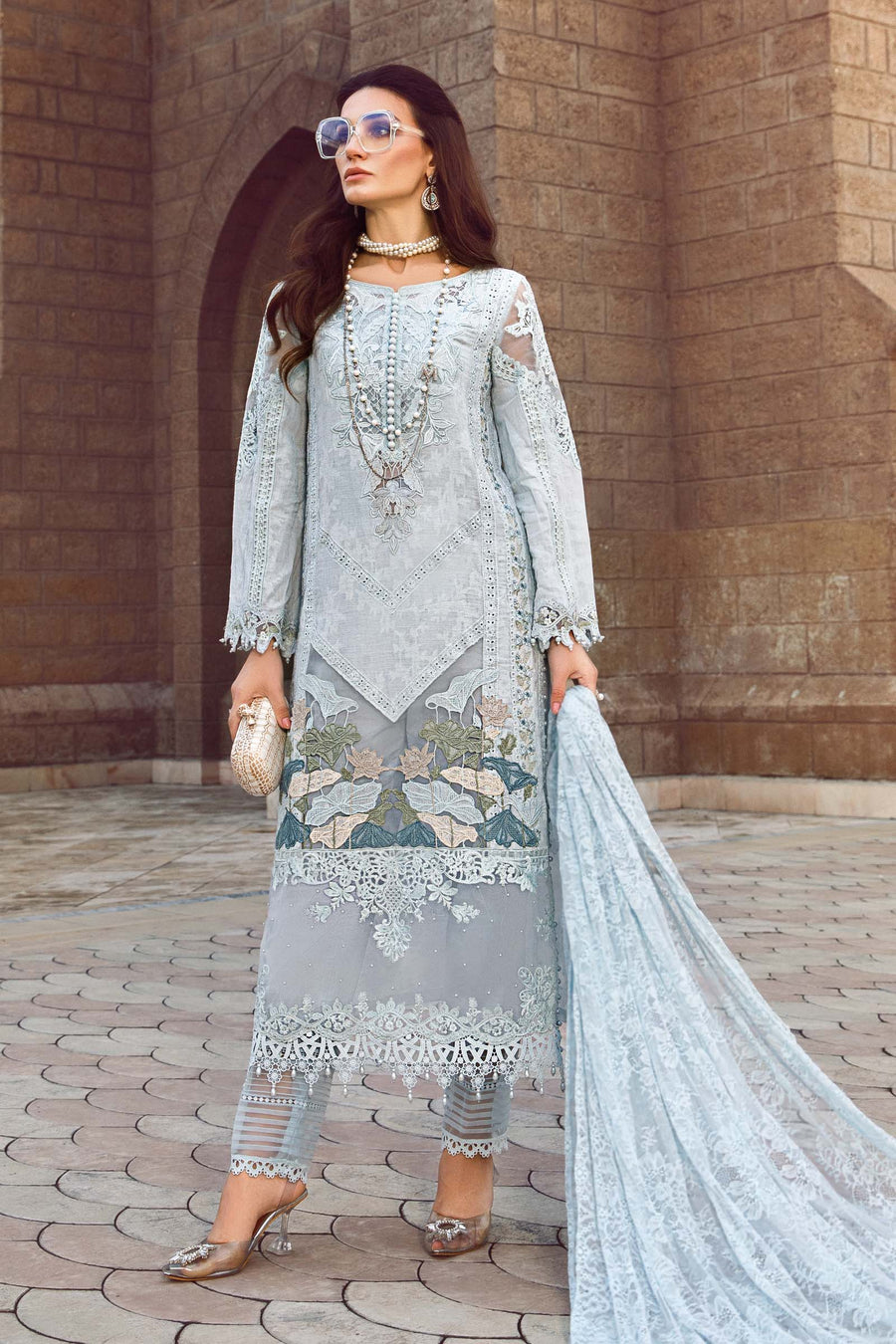sachin and babi light blue dress Royal Raw'a by MARIA.B main image 0