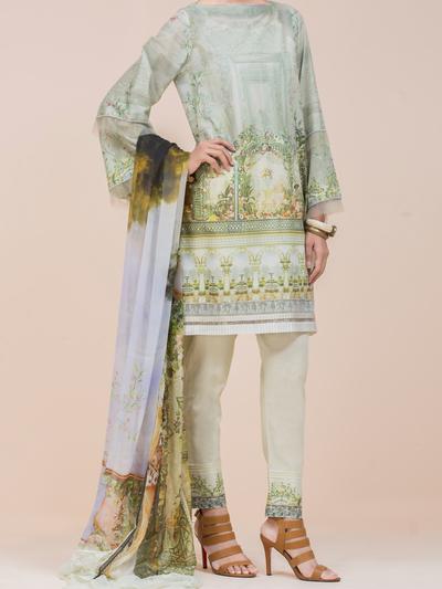 Almirah ALP-3PS 790 Pistachio Green Lawn Collection 2021