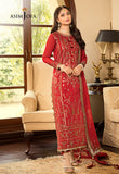 Asim Jofa Chanderi Cotton, Red Jhilmil Collection