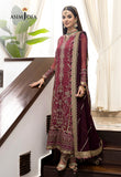 Asim Jofa Chiffon, Rosewood & Maroon Jhilmil Collection