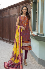 Al Zohaib Anum ANCL-21 08C Chunri Lawn 2021