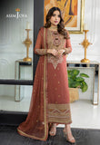 Asim Jofa Georgette, Organza, Tea pink Jhilmil Collection