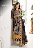 Asim Jofa Brown & Mustard, Chiffon, organza Jhilmil Collection