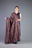 Bareeze Floral Wave 1 Shawl Ch3361 Navy Blue Shawl Dress