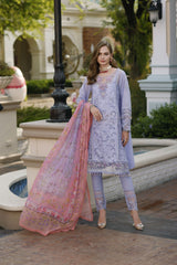 Noor By Saadia Asad D2-Iris Eid Handwork Schiffli Laserkari