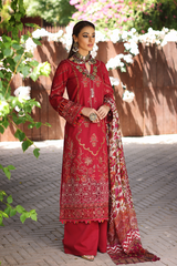 Manara By Kahf Gul-e-lala Summer Luxury Lawn 2022