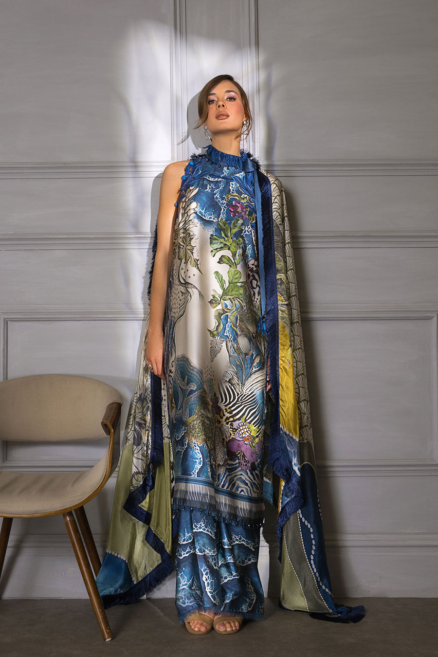 printed silk dress designs Digital Printed Silk Dress