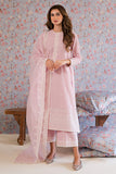 Cross Stitch Icy Pink Mahiri Embroidered Lawn
