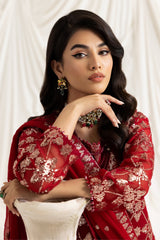 Alizeh 02A-Alara(Red) Dua Chiffon Collection