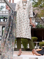 Almirah ALP-3PS 1046 Beige Lawn Collection 2021