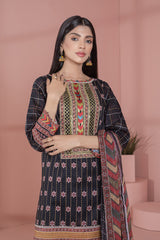 Bonanza Satrangi Black Lawn Suit Ask222p06 Eid Pret 2022