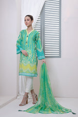 Bonanza Satrangi Teal Lawn Suit Ask222p09 Eid Pret 2022