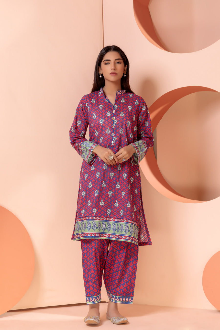 Bonanza Satrangi Blue Lawn Suit Ask222p14 Eid Pret 2022