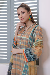 Bonanza Satrangi Orange Lawn Suit Ask223p29 Eid Pret 2022