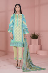 Bonanza Satrangi Blue Lawn Suit Ask223p35 Eid Pret 2022