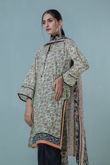 Bonanza Satrangi L Green Lawn Suit Ask223p44 Eid Pret 2022