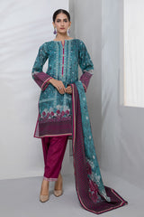 Bonanza Satrangi Blue Lawn Suit Ask223p58 Eid Pret 2022