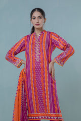 Bonanza Satrangi Pink Lawn Suit Ask223p60 Eid Pret 2022