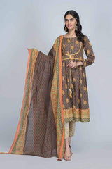 Bonanza Satrangi ASO212P11 BROWN Summer Lawn 2021