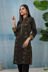 Bonanza Satrangi Black Lawn Suit Aso222p02 Summer Collection 2022