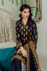 Bonanza Satrangi Black Lawn Suit Aso223p09 Summer Collection 2022