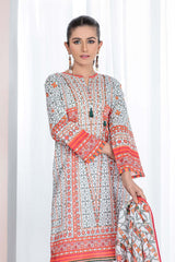 Bonanza Satrangi Aso223p46a White Eid Prints 2022