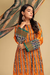 Bonanza Satrangi ETHNIC FLAMES - 3 PC (ASO233P87) Ek Nayee Lehar