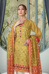 Bonanza Satrangi Asr222p25 Green Eid Prints 2022