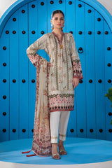 Bonanza Satrangi Asr222p32 Beige Eid Prints 2022