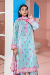 Bonanza Satrangi Asr223p17 L Blue Eid Prints 2022