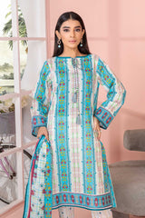 Bonanza Satrangi Asr223p18 Aqua Eid Prints 2022