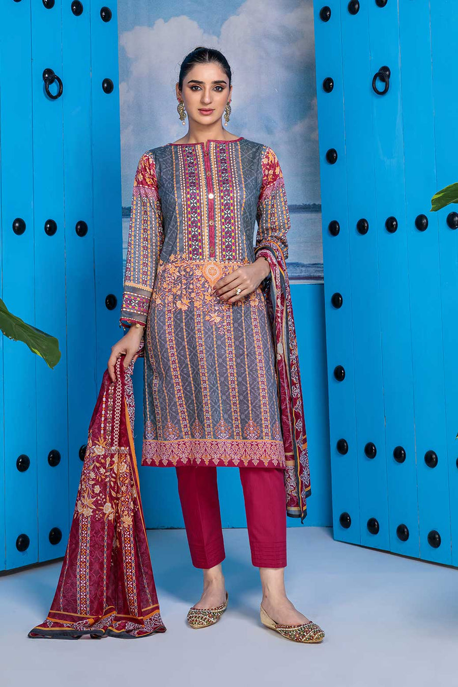 Bonanza Satrangi Radiant 3 Pc (ASR223P58) Winter Collection 2022