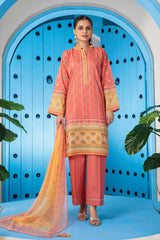 Bonanza Satrangi Asr223p62 Peach Eid Prints 2022